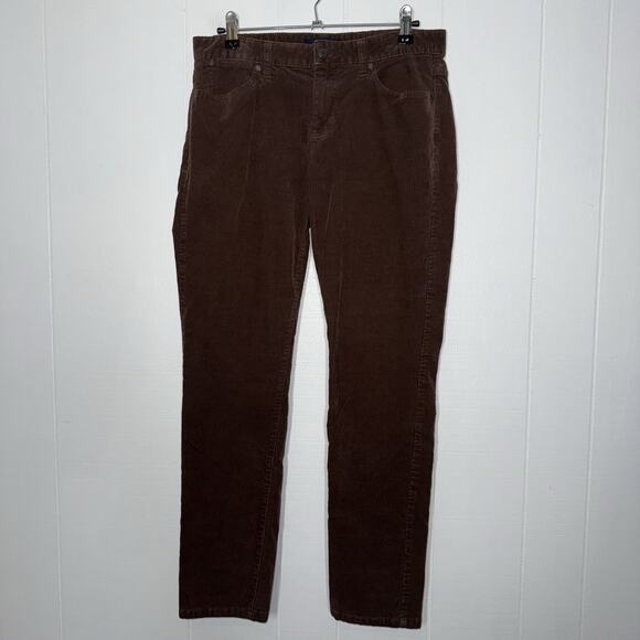 Talbots Women’s Signature Corduroy Pants Straight Leg Brown Size 6 - Picture 1 of 5